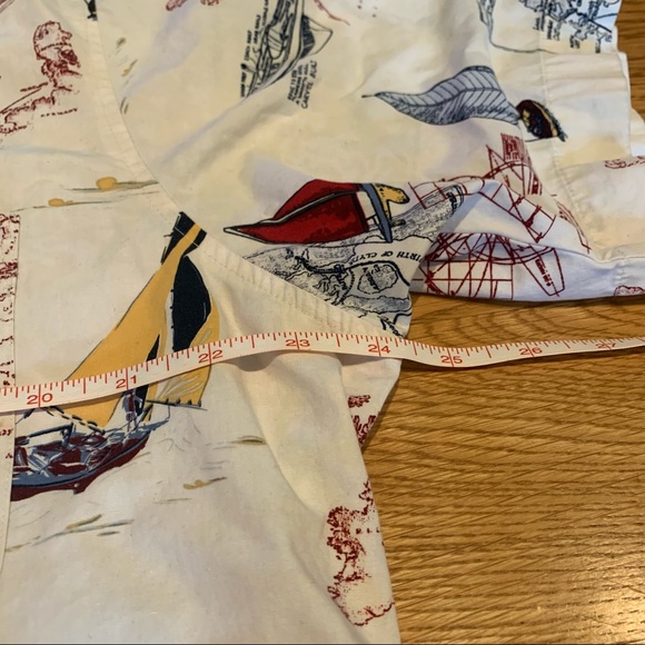 vtg nautical sailboat button down shirt ⛵️ m - Picture 5 of 9